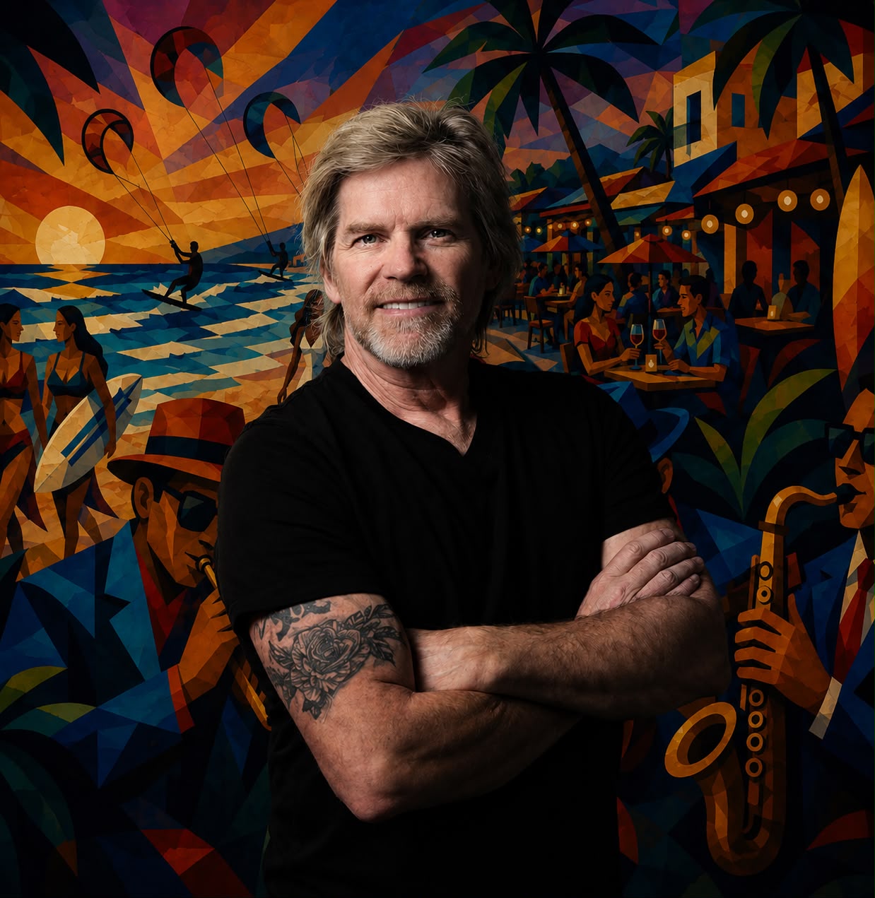 Eric Waugh, live painter